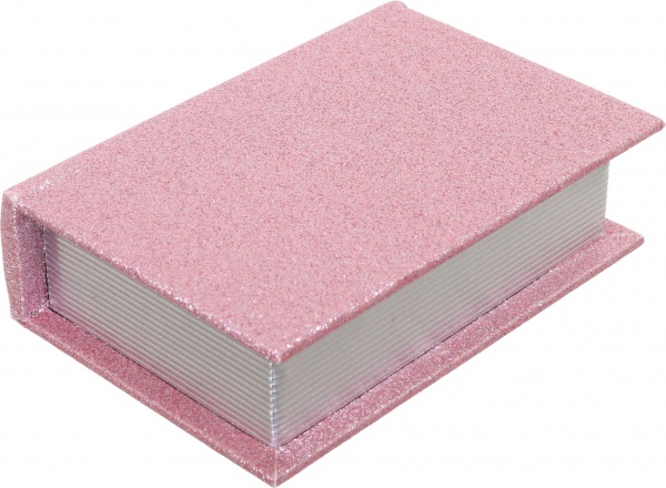 Скринька-книга Шик 16х11х4,5 см світло-рожева
