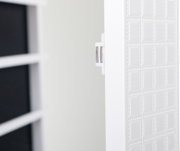 Підлогове дзеркало із секцією для зберігання аксесуарів A3637 3600x12300 мм білий 