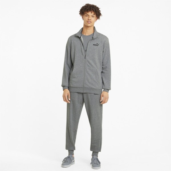 Джемпер Puma ESS TRACK JACKET TR MEDIUM GRAY HEATHER 58669603 р. 2XL серый