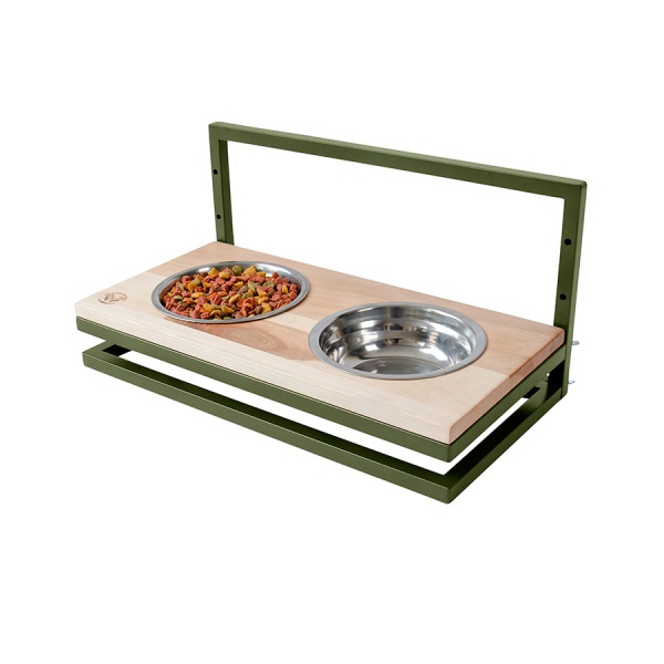 Миска подвійна 10 центів для Джека №5 S/M/L 2х600 мл хакі