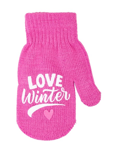 Варежки YO! (5904921649599) р.14 розовый 