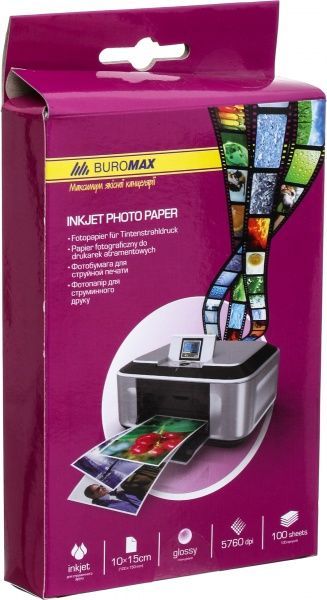 Фотопапір глянцевий Buromax 10х15 см 100 аркушів BM.2230-4100