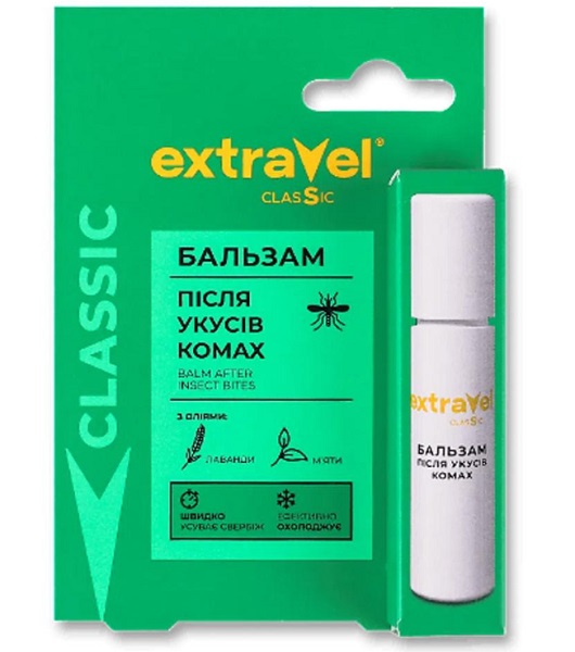 Бальзам Extravel после укусов Classic роликовый 7 мл