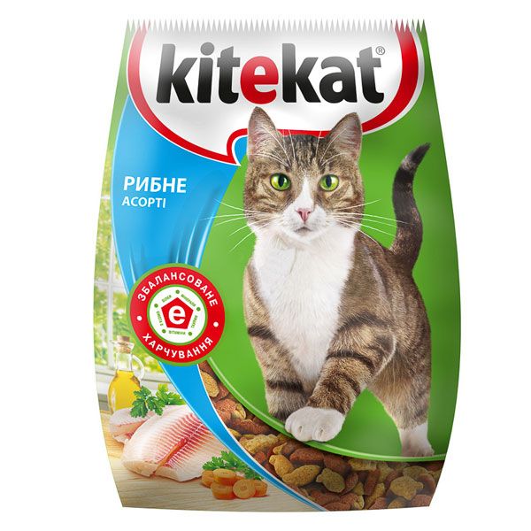 Корм Kitekat рыбное ассорти 1 кг