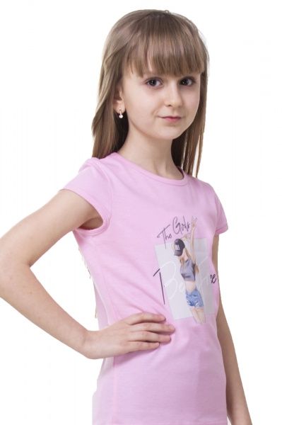 Футболка для дівчаток KOSTA 0114-7 р.110-116 рожевий 