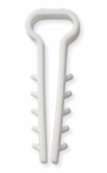 Дюбель-елка плоский 10x5 мм 20 шт./уп. белый 