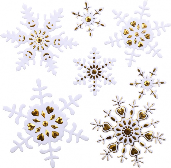 Наклейка декоративная силиконовая микс (4 дизайна) в ассортименте 17x17 см