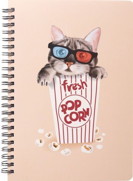 Блокнот Сучасні коти у кіно 21x15 см