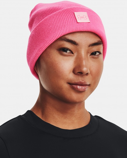 Шапка Under Armour UA HALFTIME CUFF 1373101-640 р.OSFM розовый