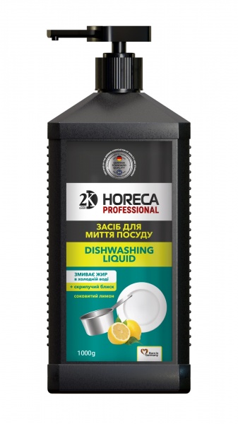 Средство для ручного мытья посуды 2KHORECA Сочный лимон и мята 1л