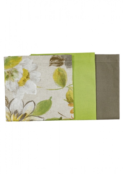 Салфетка La Nuit Цветок зеленый 40x40 см 