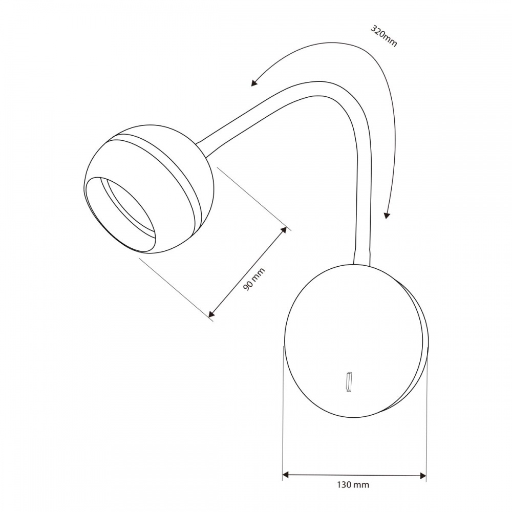 Бра LIGHT SET JASEN LS-WL 90130 GX53 белый