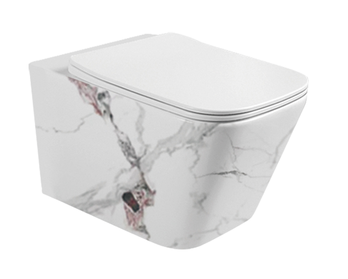 Унітаз підвісний Mixxen Move Tornado білий мармур MXJI0839MR-Q