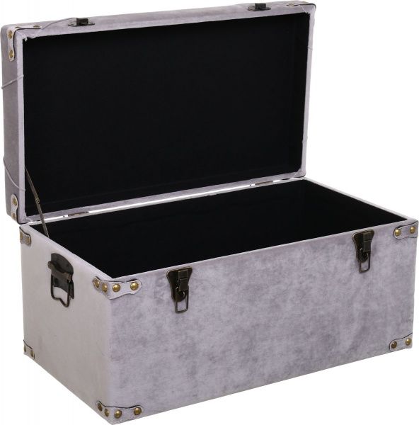 Сундук-пуф Art&Crafts Велюр дымчатый 64х35х33 см 