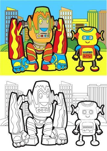 Раскраска «Robots» 4402647021183