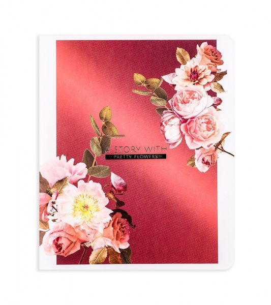 Комплект тетрадей Цветочная история 96 листов в клетку золото 10 шт. Поділля