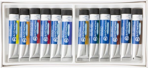 Набор красок акриловых 12 цветов 12 мл ArtCreation Royal Talens