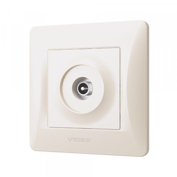 Розетка TV Videx Binera IP20 кремовий VF-BNSK1TVME-CR