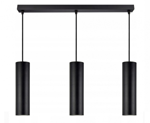 Люстра підвісна Геотон Тріо ТВ250/3AL 3x20 Вт E27 чорний 49472 