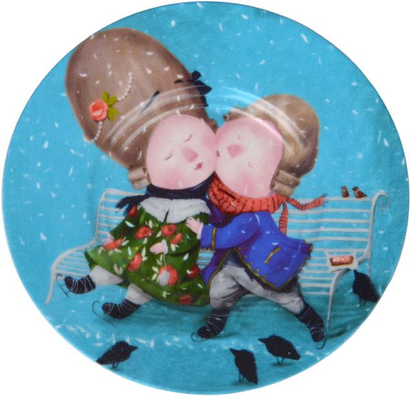 Чашка с блюдцем Первый поцелуй 220 мл 924-343 Gapchinska