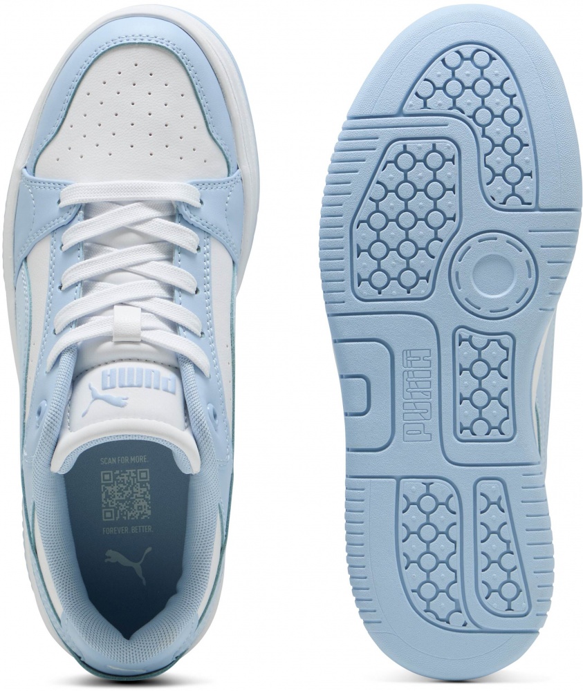 Кроссовки женские Puma Rebound Femme Low 40259205 р.37,5 белые с голубым