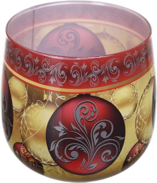 Свеча в стакане Новогодние шарики Admit