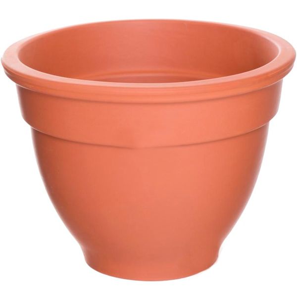 Горшок керамический Каменный цветок рельефный 1394 круглый 2л терракот 