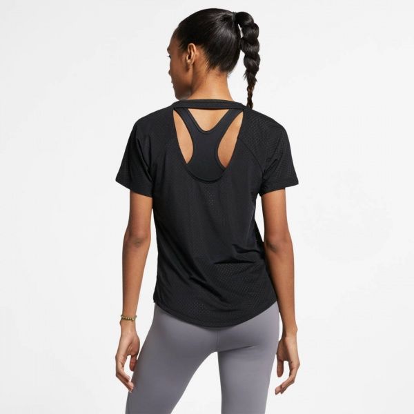 Футболка Nike NK MILER TOP SS BREATHE AJ8141-010 XS чорний