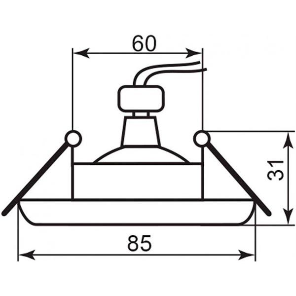 Светильник точечный Feron MR16 DL113С GU5.3 белый 
