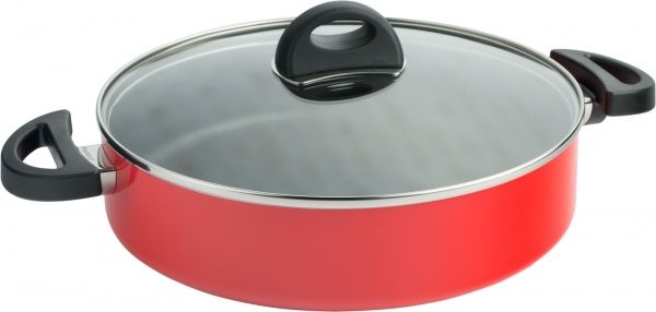 Сотейник с крышкой Eclipse 3,2 л 26 см красный BergHOFF