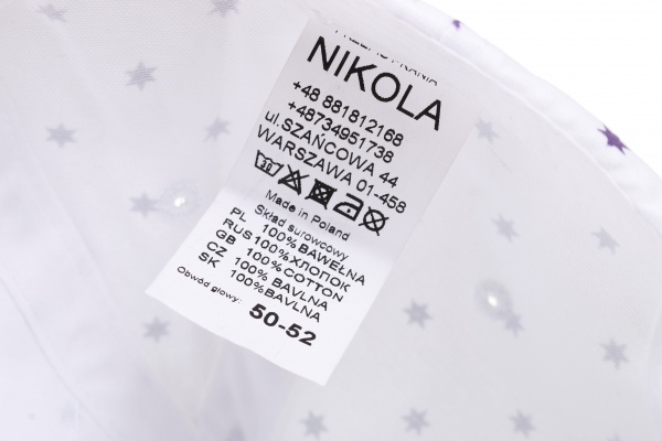 Кепка для девочек Pampona 21 L 11 р.48 фиолетовый 