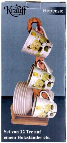 Сервиз для кофе Hortensie 13 предметов на 6 персон 24-269-050 Krauff