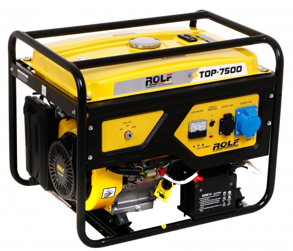 Электрогенераторная установка ROLF 5 кВт / 5,5 кВт 230 В TOP-7500 бензин