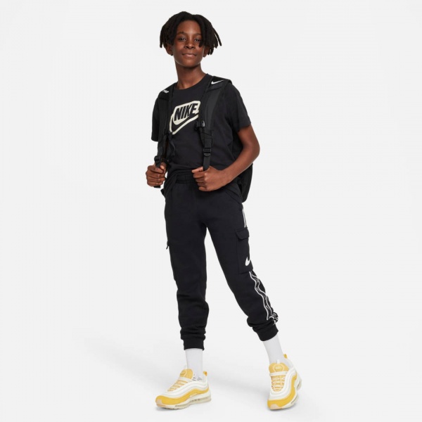 Футболка Nike K NSW TEE CLUB+ FD3189-010 р.S чорний