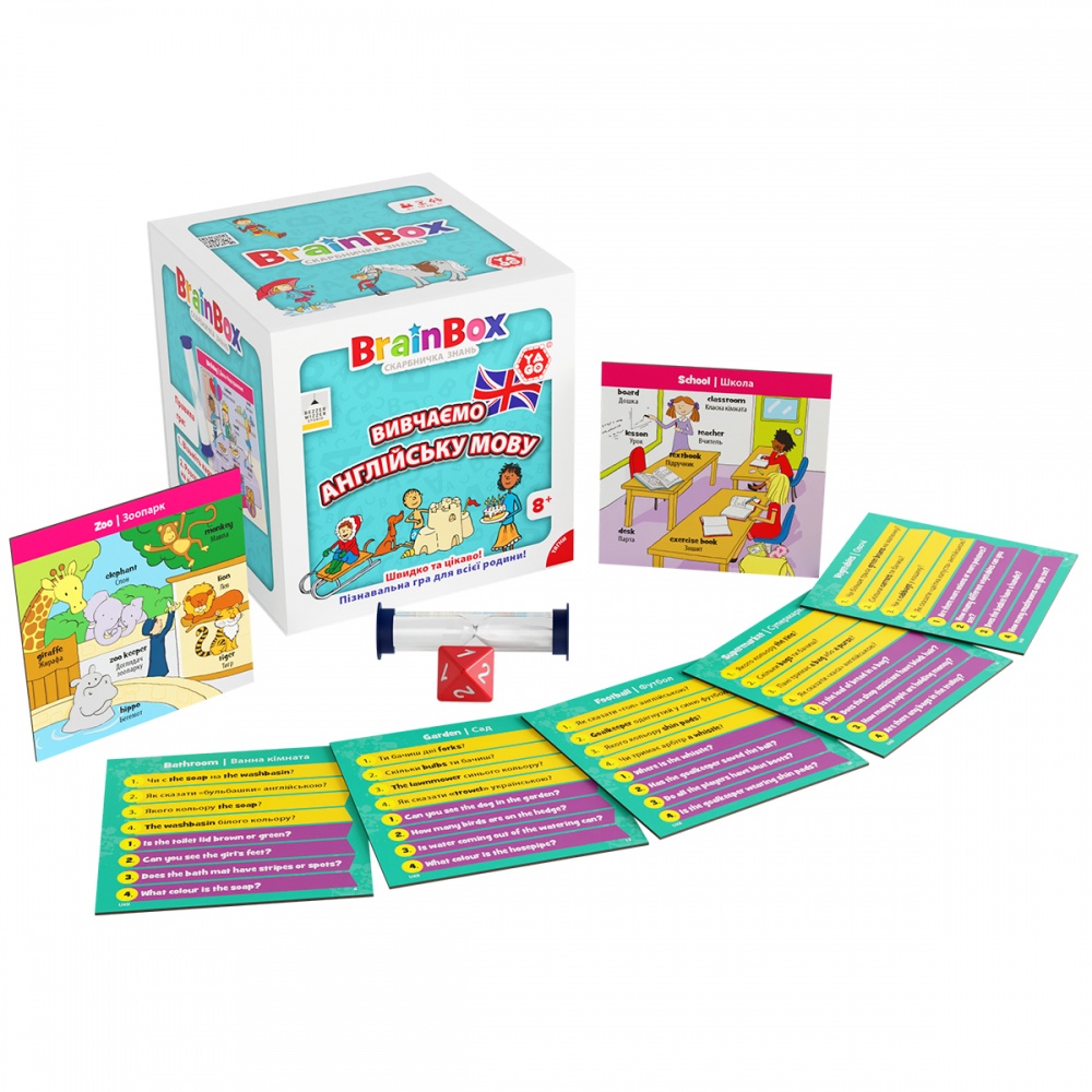 Игра настольная Yago Познавательная BRAINBOX УЧИМ АНГЛИЙСКИЙ ЯЗЫК BZZBRLLE01UA