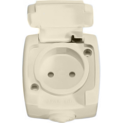 Розетка Rondo RA10-125B-SI слонова кістка