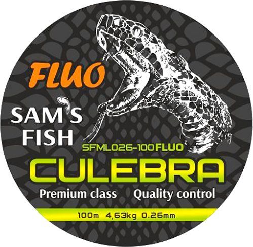 Волосінь Stenson Culebra FLUO 100м 0,26мм 4,63кг