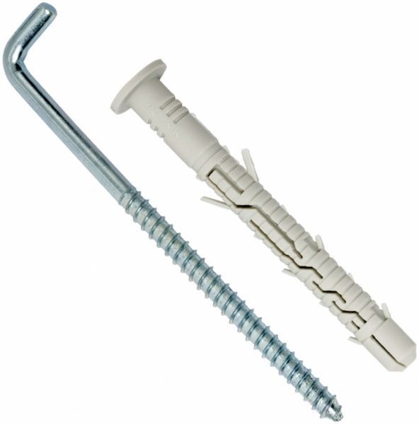 Дюбель рамний із L-гаком 8x80 мм 4 шт. Expert Fix