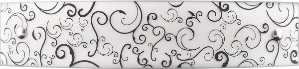 Світильник настінно-стельовий Геотон НББ 02-2х40-902 38502 2x40 Вт E27 білий із малюнком 