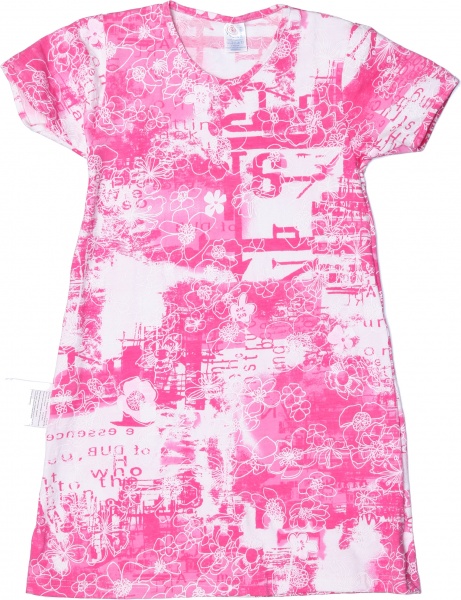 Нічна сорочка для дівчинки Україна Нч100 р.110 білий із рожевим 