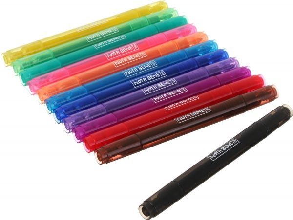 Фломастери двосторонні Фруктові аромати 12 кольорів Nota Bene