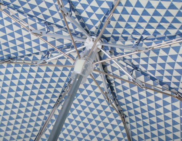 Парасолька Геометрія, складна півавтомат блакитний 