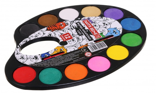 Фарби акварельні Cake 12 кольорів Nota Bene kids