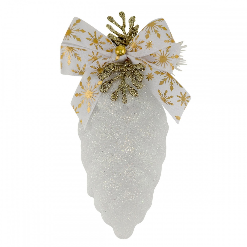 Елочная игрушка MIS LT Шишка декорированная 14 см в ассортименте