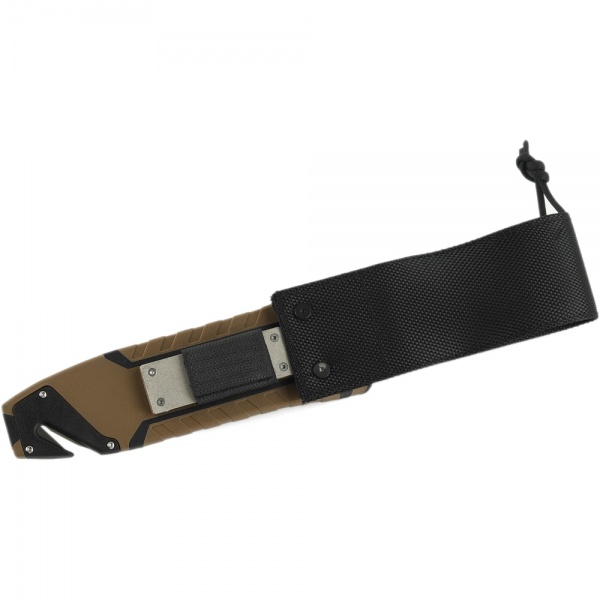 Ніж Ganzo нескладний, з паракордом, коричневий G8012V2-DY