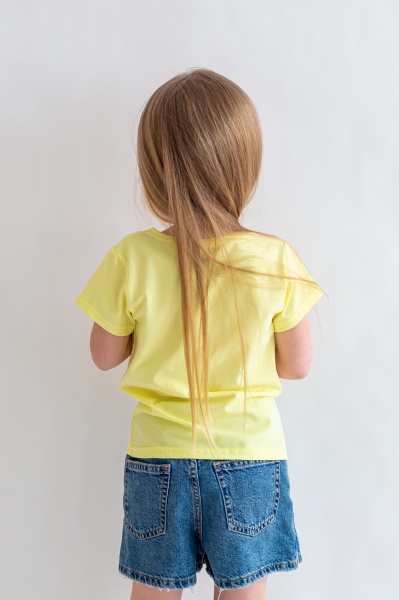 Футболка для девочек KOSTA р.110–116 желтый 0540-3 