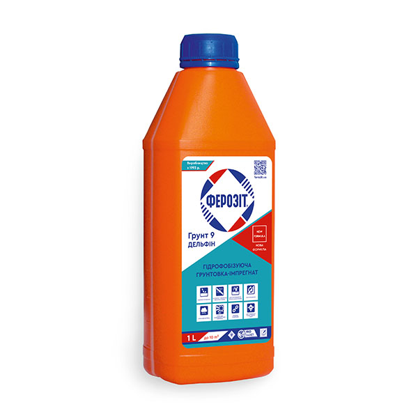 Ґрунтовка водовідштовхувальна Ферозіт 9 Дельфін 1 л