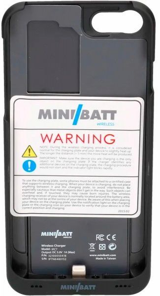 Чехол MiniBatt PowerCase для Apple iPhone 7 black (MB - IP7) 