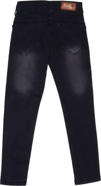 Джинсы Beren Style для девочек 8178 р.152 черный с серым 