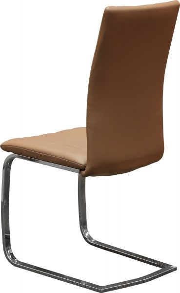 Стул обеденный Йорк алюминий/коричневый